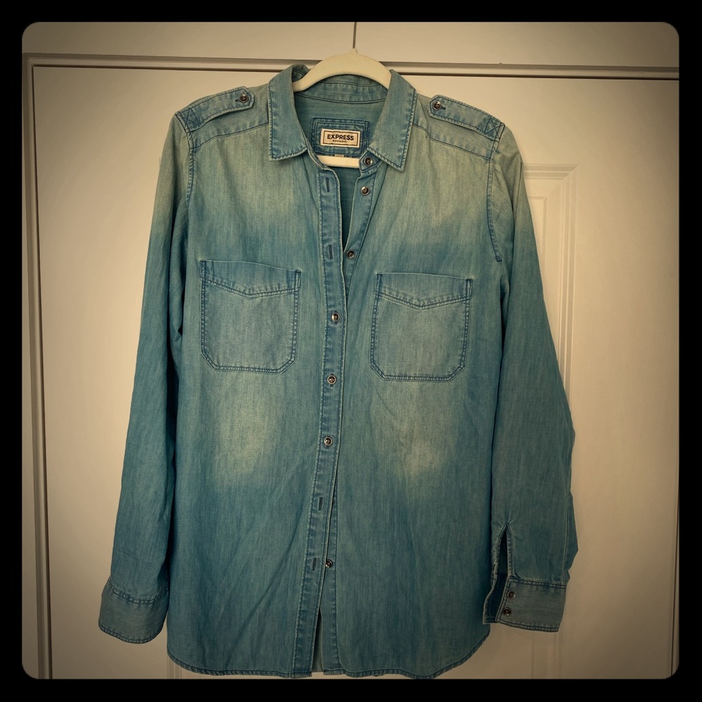 Express Denim Button Down
